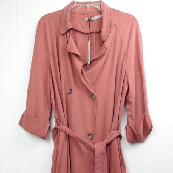[Max Jeans] Long Double Breasted Tying Trench Coat